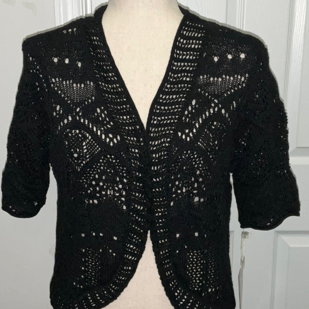 World Unity Crochet Bolero Cardigan